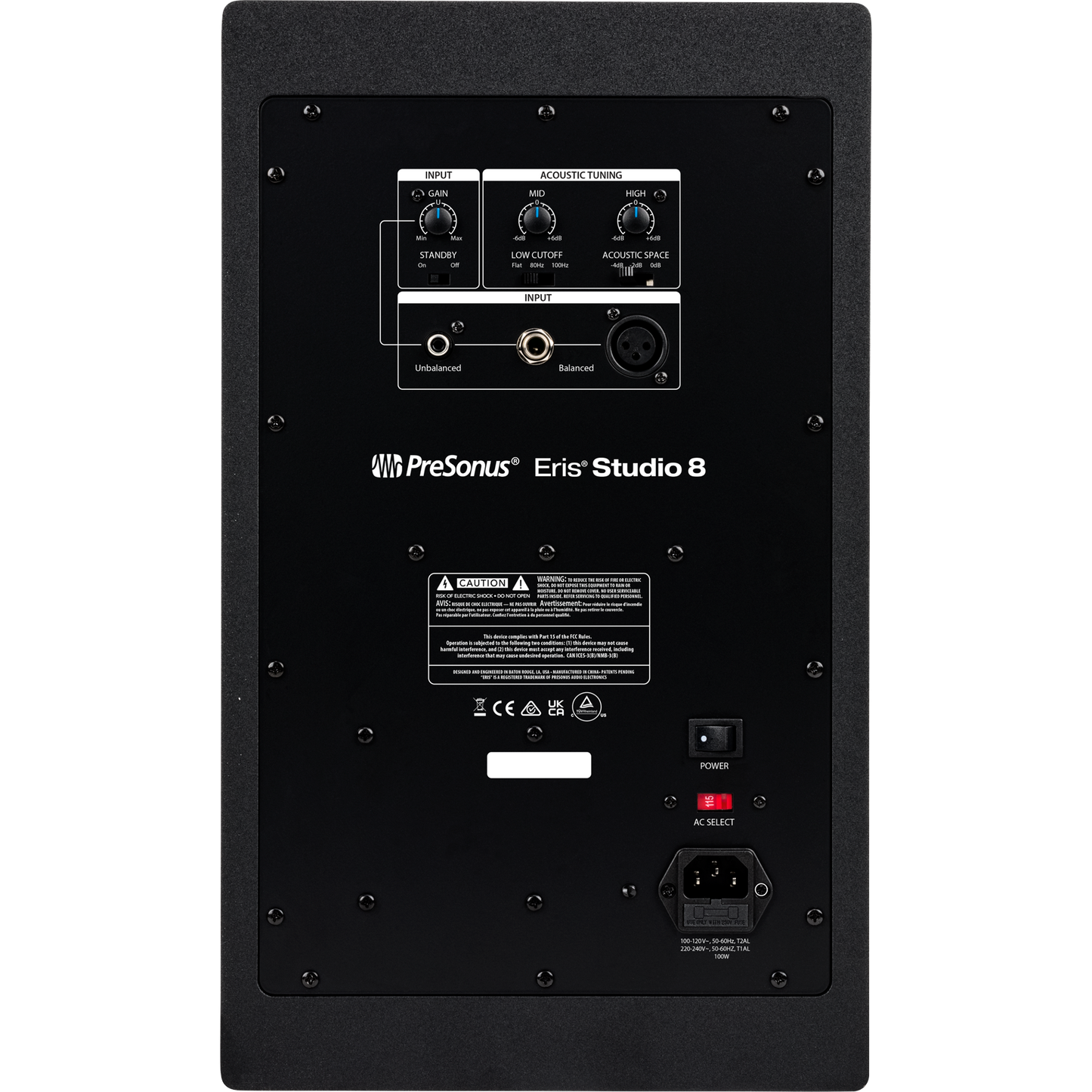 Presonus Eris Studio 8 2nd Gen 8” Active Single Studio Monitor EBM Waveguide