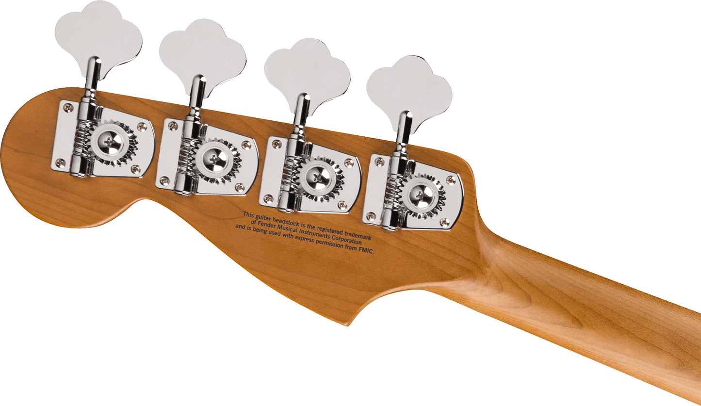 Charvel Pro-Mod San Dimas Bass PJ IV MAH Caramelized Maple Satin Ferrari Red