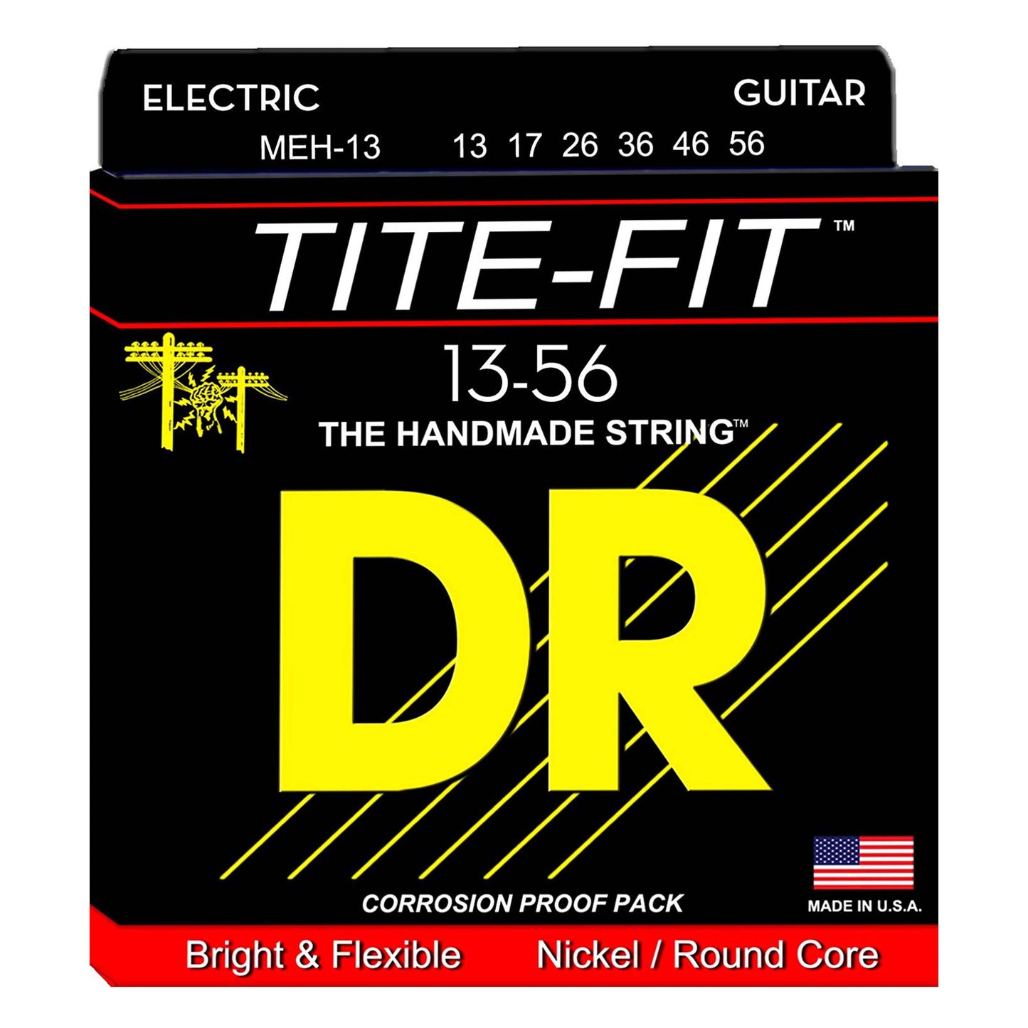 DR Strings Tite Fit Electric Round Core 13-56