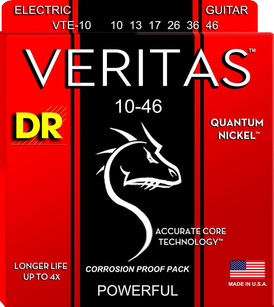 DR Strings VTE-10 VERITAS Electric Guitar String 10-46