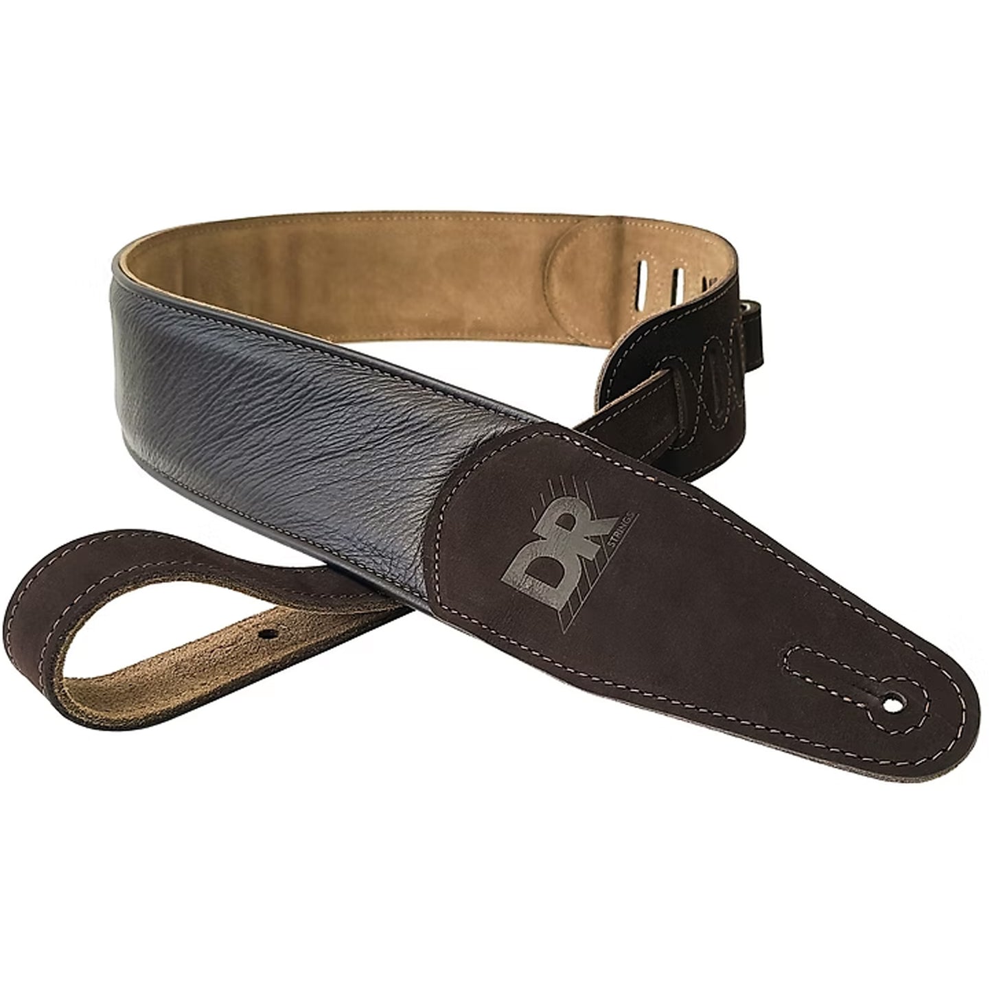 DR Strings Butter Soft Padded Guitar Straps - Brown