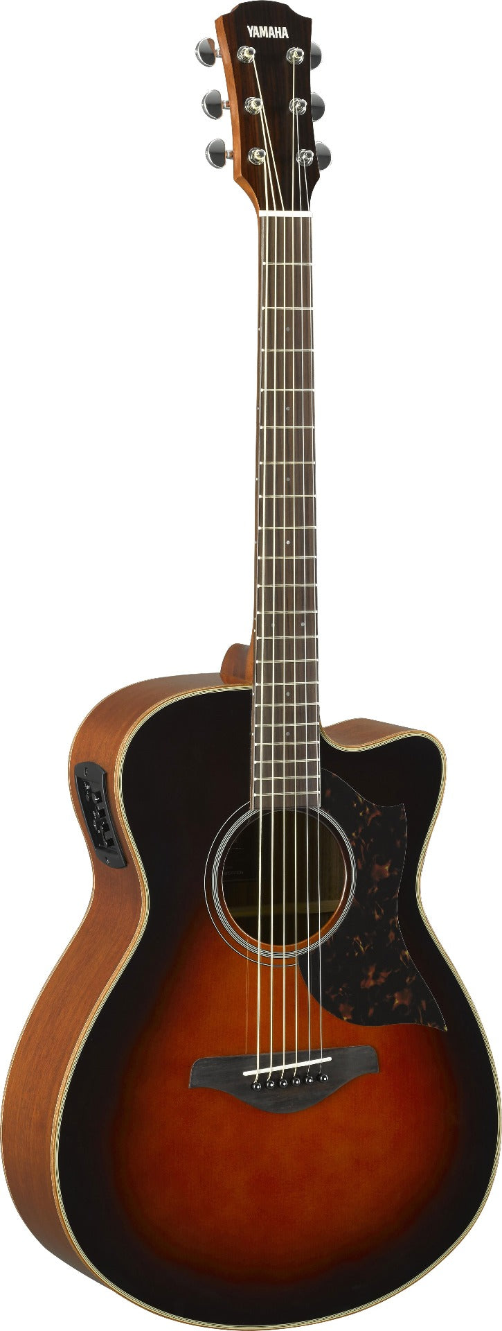 Yamaha AC1MTBS Small Body Acoustic Electric Guitar in Tobacco Sunburst