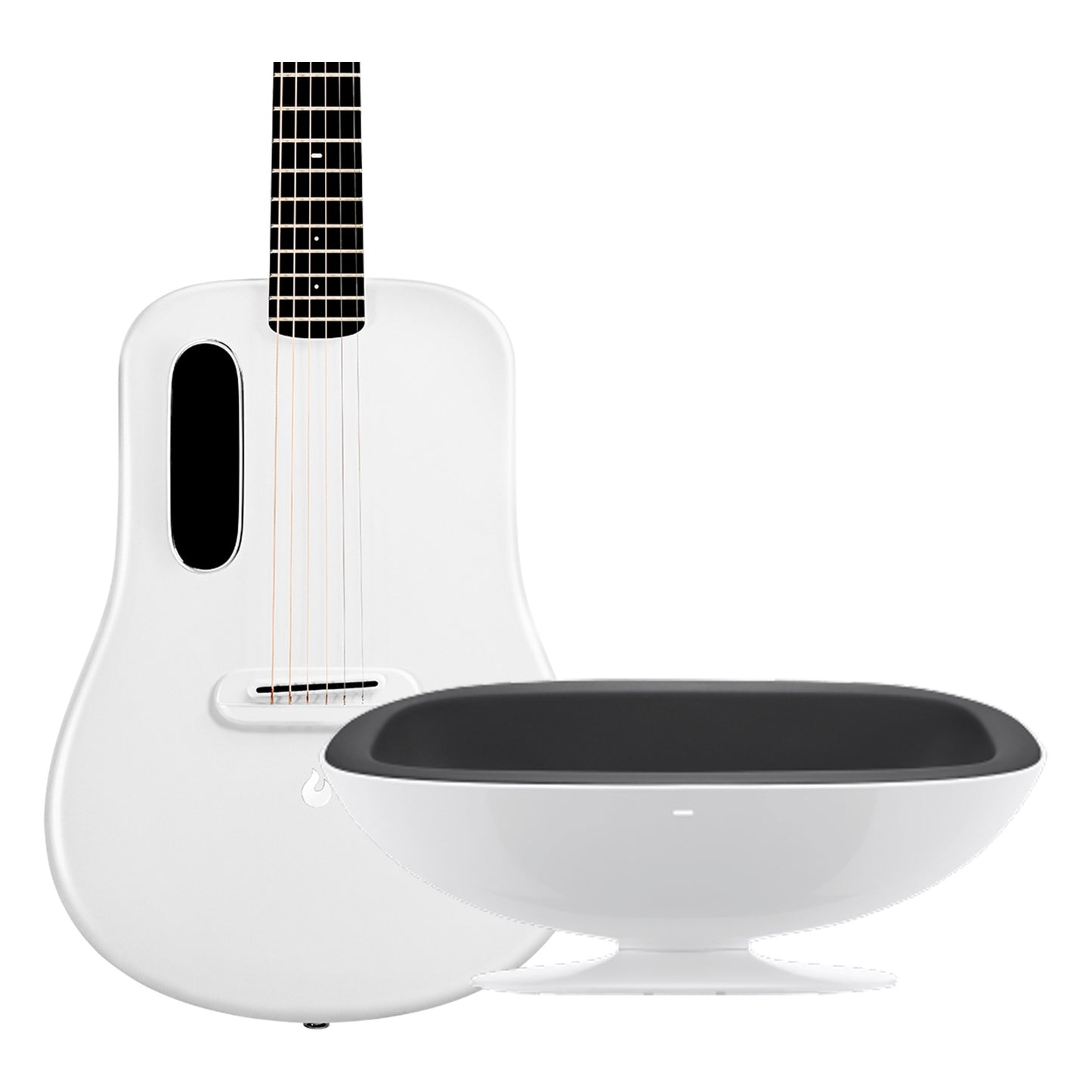 Lava Music Lava ME 3 36” Smart Guitar in White w/ Ideal Bag