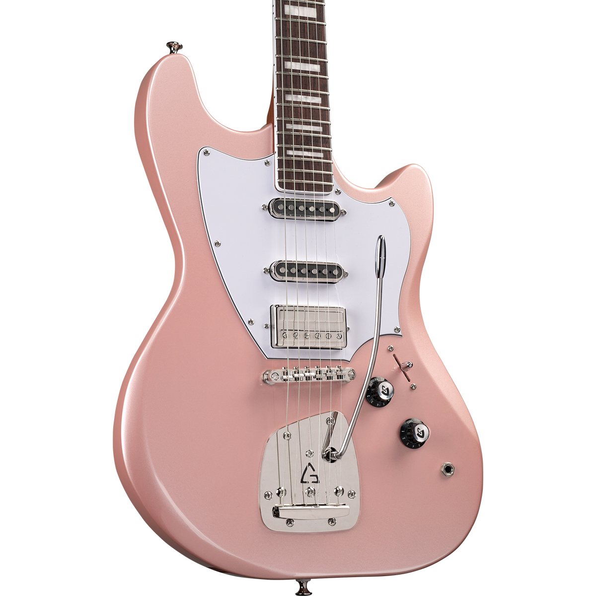 Guild Surfliner Deluxe Newark St. Electric Guitar, Rose Quartz Metallic