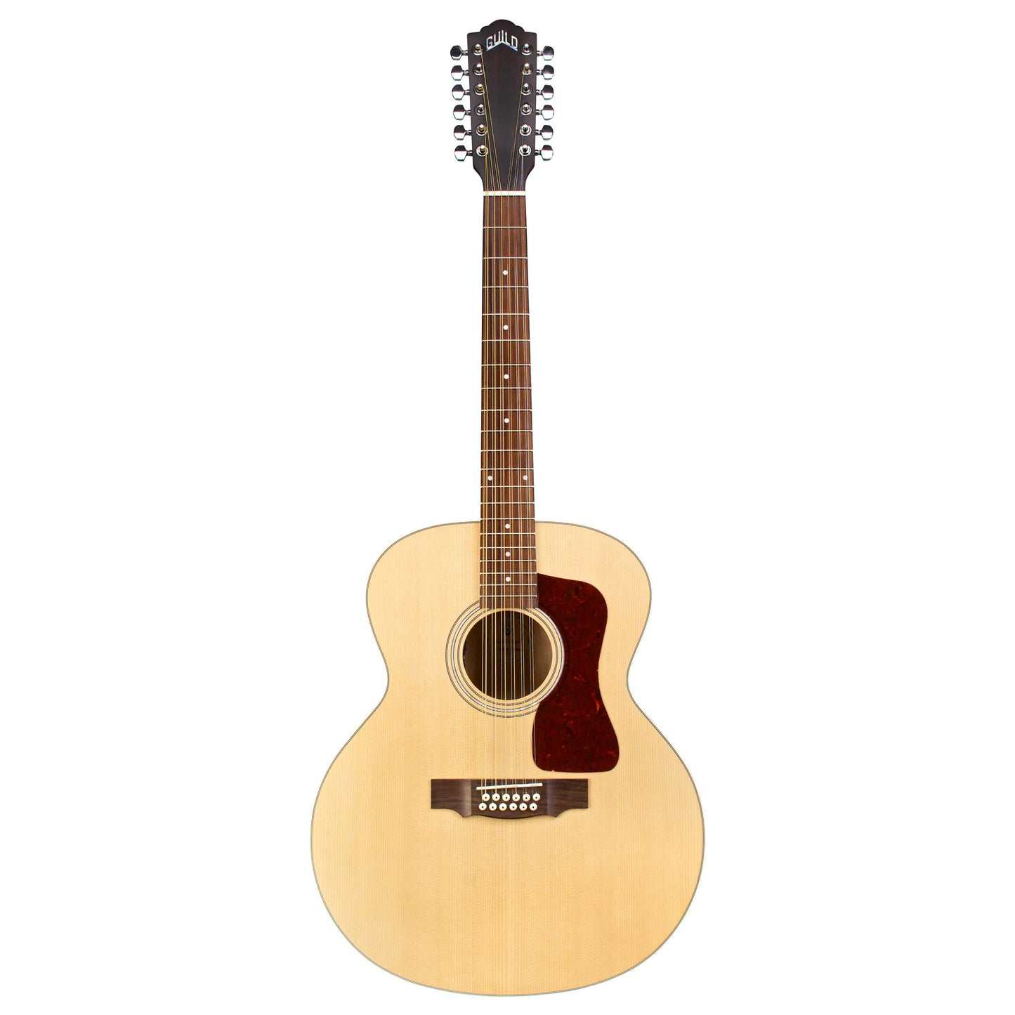 Guild F2512E Arched Back 12-String Jumbo Acoustic Electric Guitar with Gig Bag (3833614821)