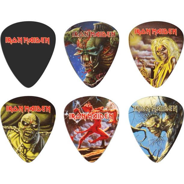 Cinturino Per Chitarra Perri’s Leathers Iron Maiden – In Pelle, Design Ispirato Alla Band, Confortevole E Resistente. Per Chi Ama Lo Stile Rock.
