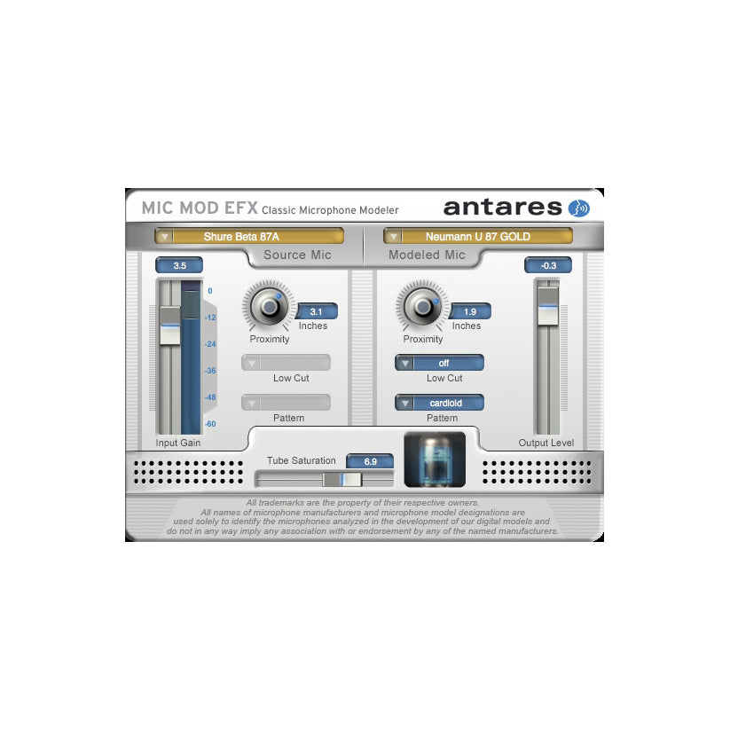 Antares Mic Mod EFX Modeling Plug-in