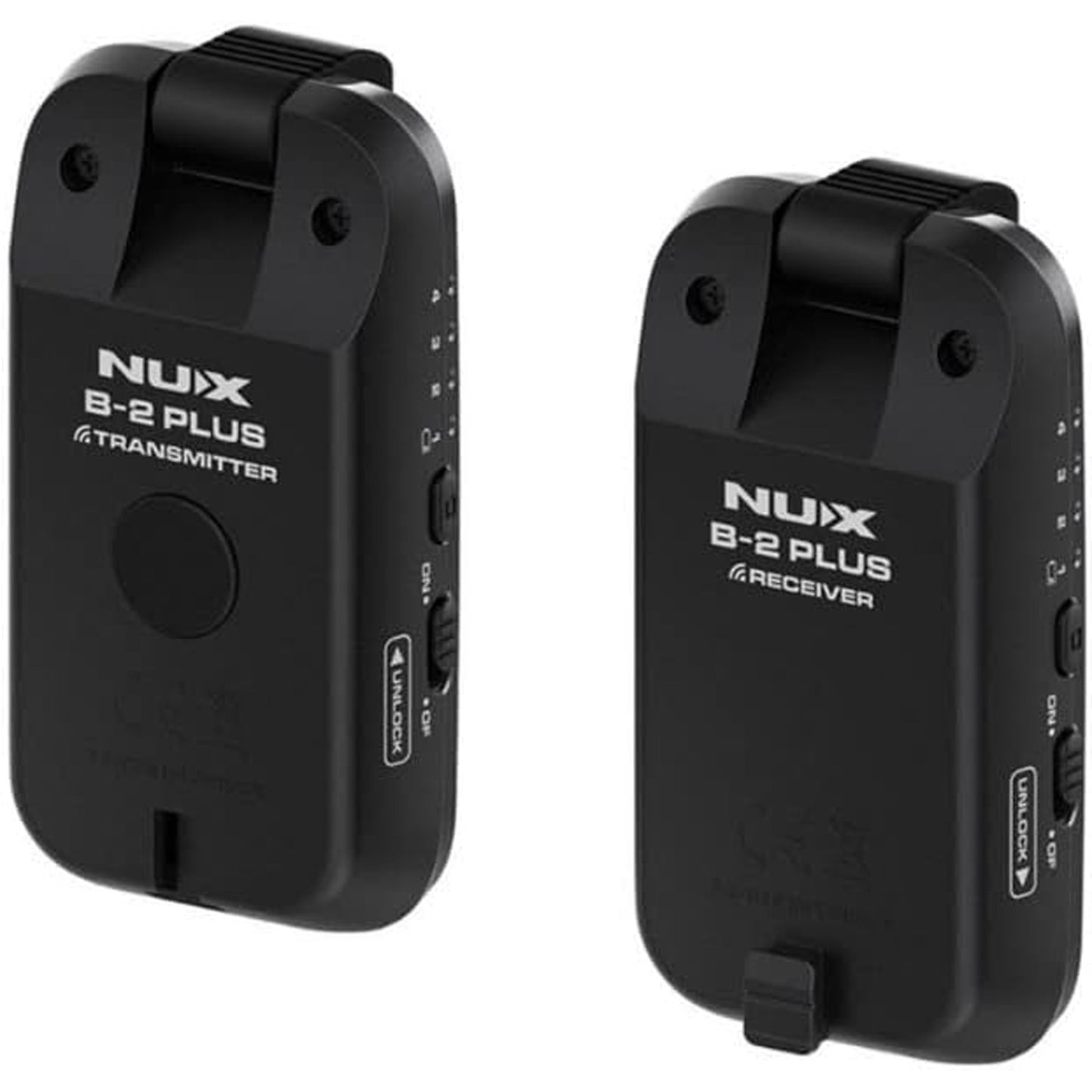 NUX B-2 PLUS Wireless Guitar System 2.4GHz Microphone with 60-Feet Line-of-Sight