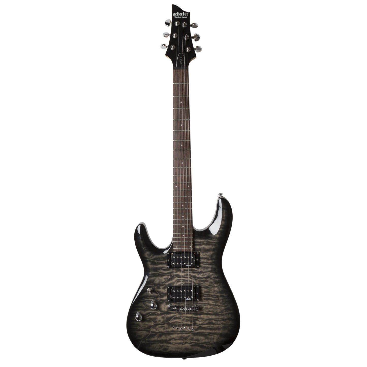 Schecter C-6 Plus LH Lefty Electric Guitar Charcoal Burst