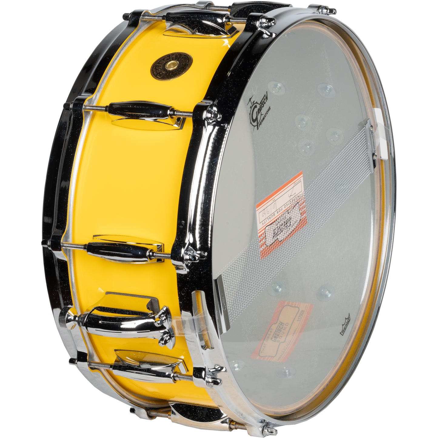 Gretsch USA Custom 5.5x14 Snare Drum - Solid Yellow Gloss