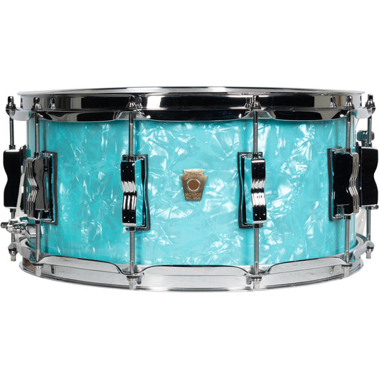 Ludwig Classic Maple Limited Edition 6.5x14 Snare Drum - Teal Pearl