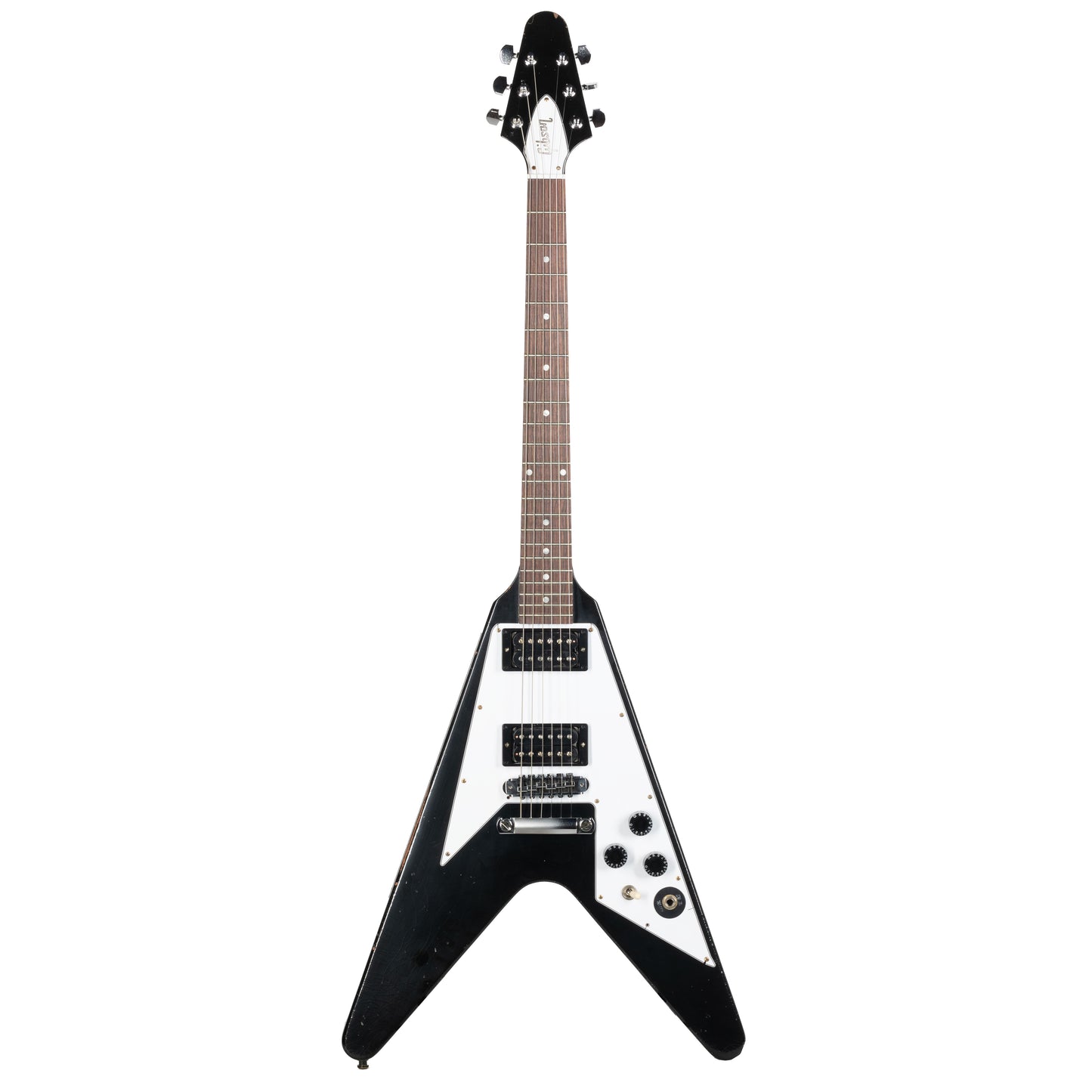Gibson LTD 79 Flying V Kirk Hammett Electric Guitar - Aged Ebony