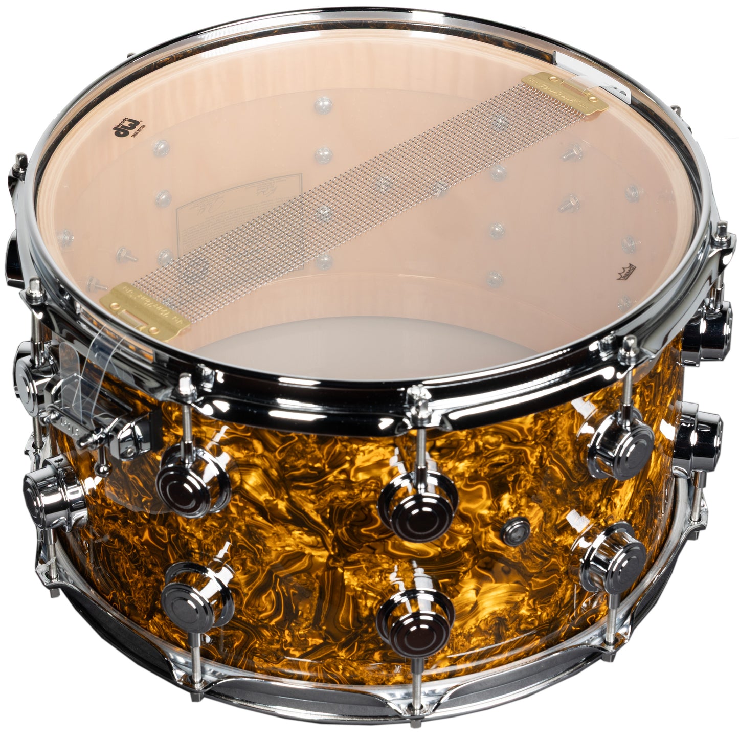 Drum Workshop Collectors Series 8x14 Snare Drum - Gold Abalone