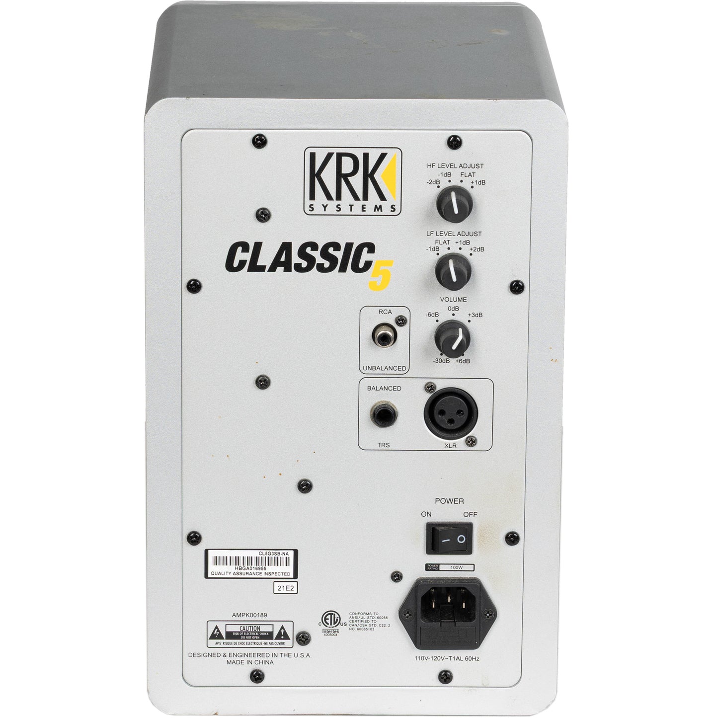 KRK Classic 5 Powered Studio Monitor - Silver