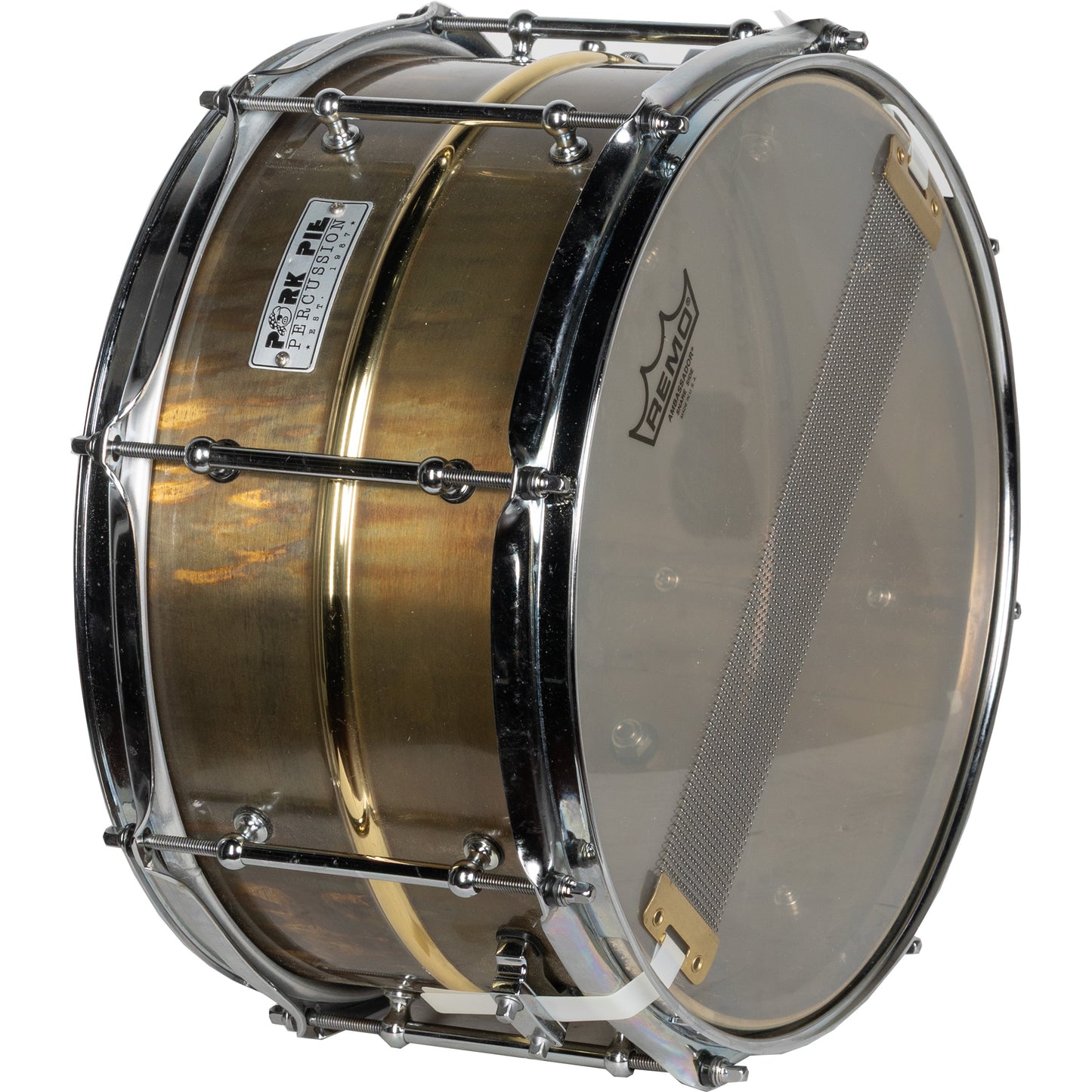 Pork Pie Percussion 7x13 Snare Drum - Brass
