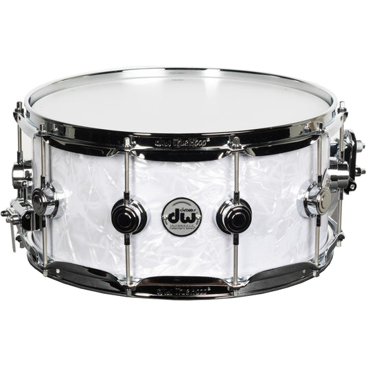 Drum Workshop Collectors Series 6.5x14 Snare Drum - White Marine