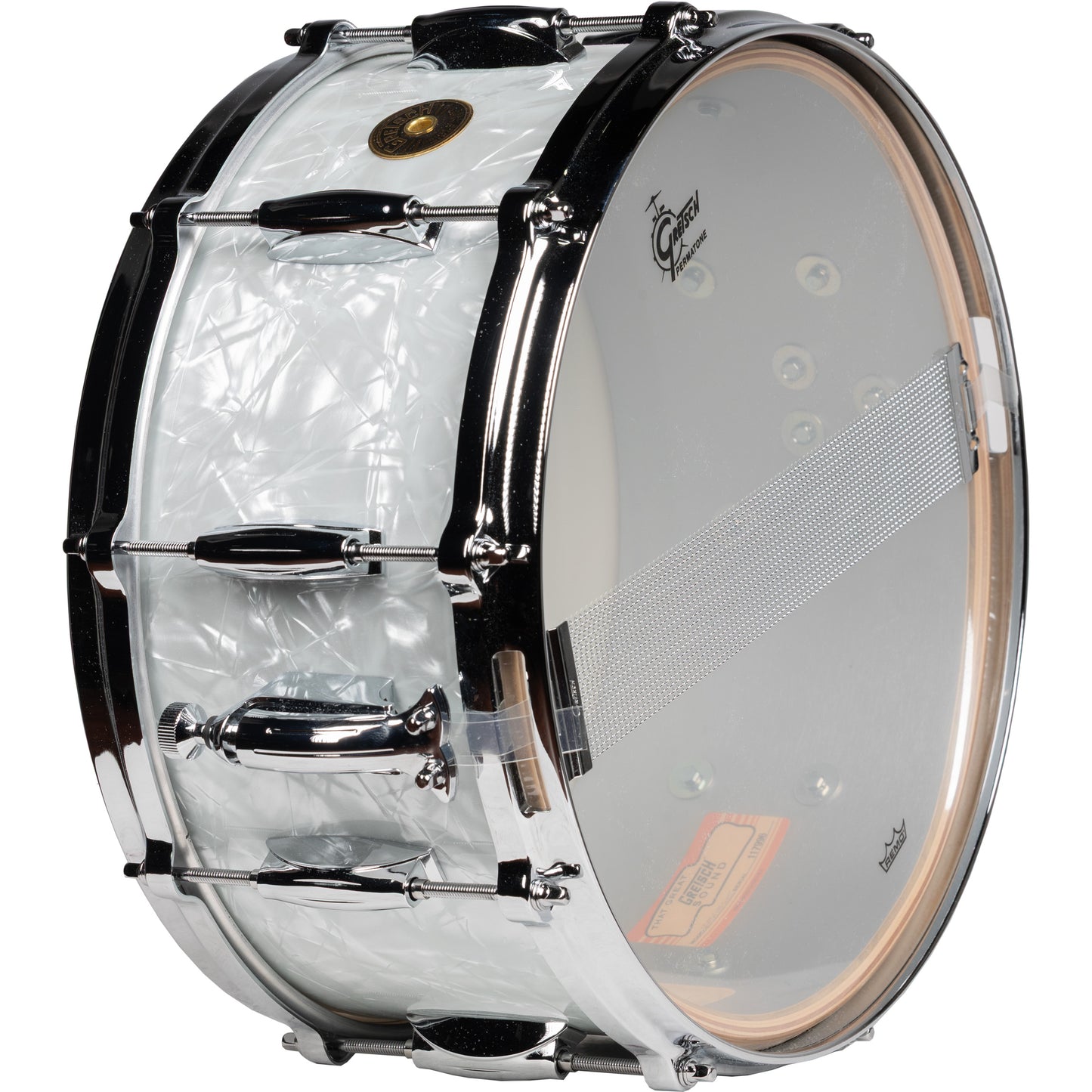 Gretsch USA Custom 6.5x14 Snare Drum - White Marine Pearl