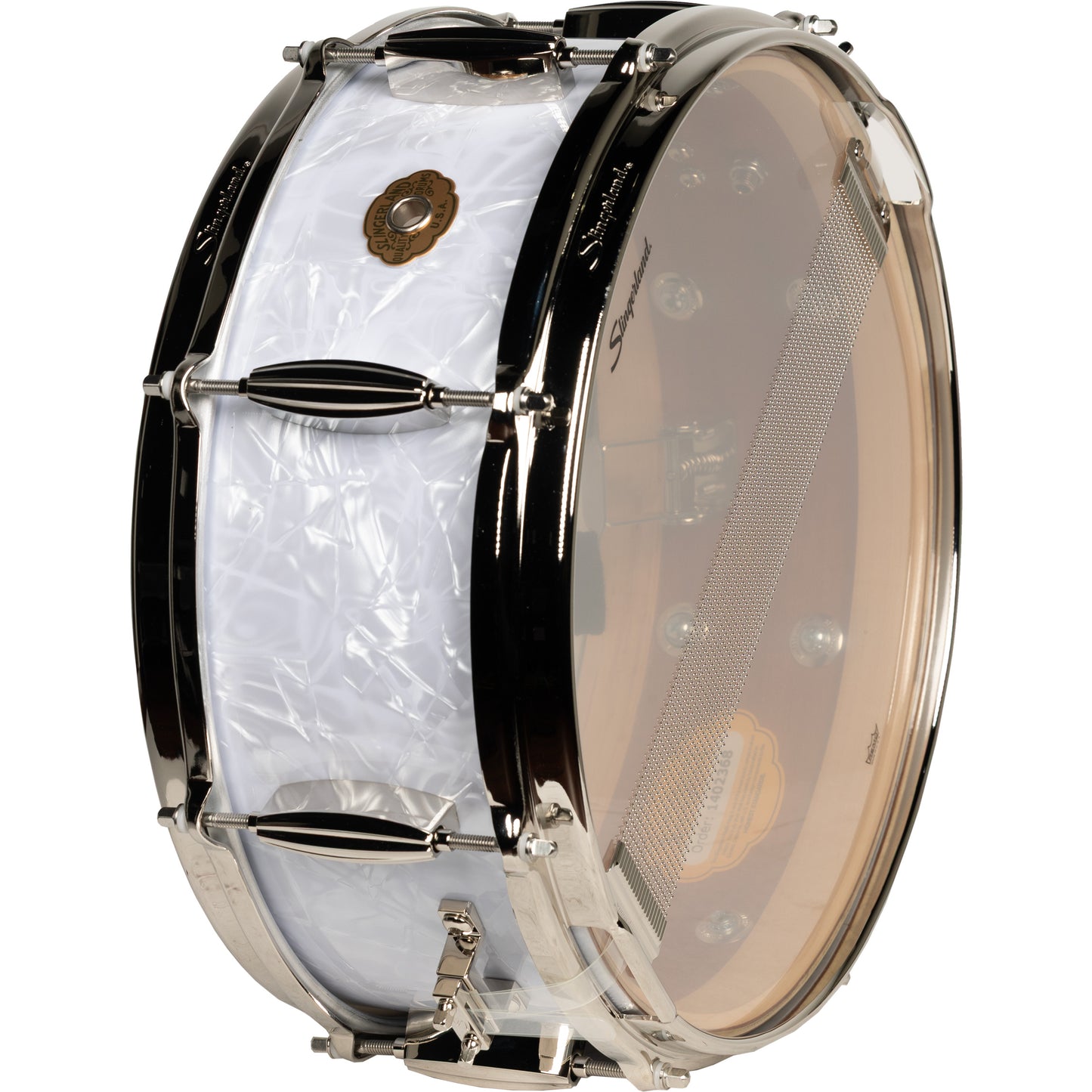 Slingerland Radio King Artist 5.5x14 Snare Drum - White Marine Pearl
