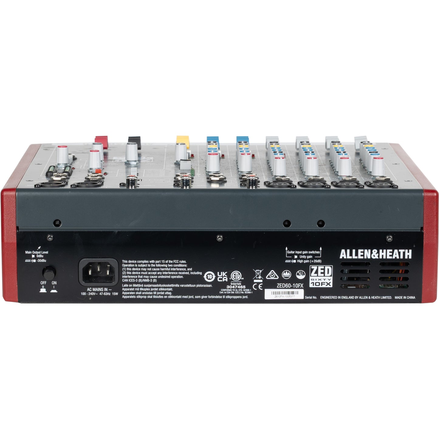Allen and Heath ZED60-10FX 10-channel Mixer