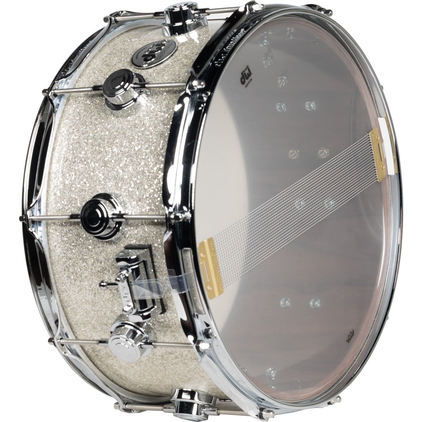 Drum Workshop Collectors Series Walnut 6.5x14 Snare Drum - Broken Glass