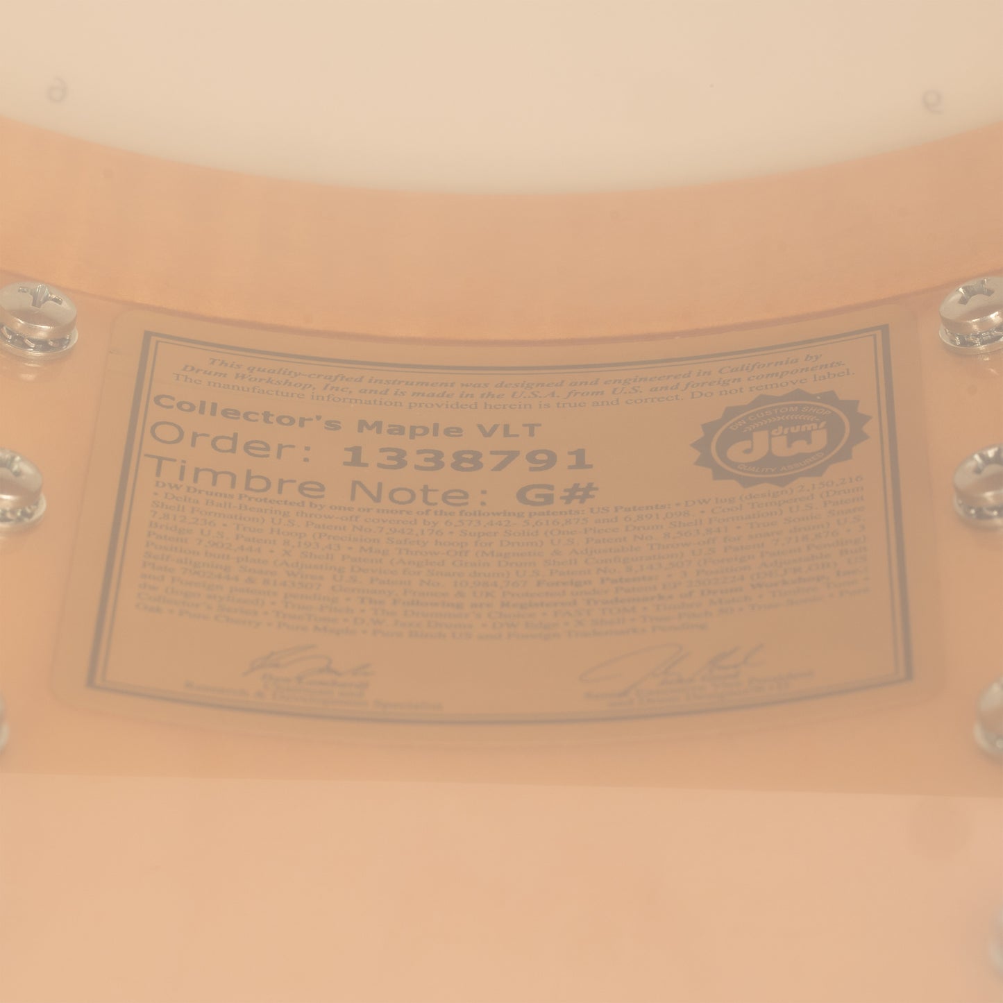 Drum Workshop Collectors Series 5x14 Snare Drum - Ruby Glass