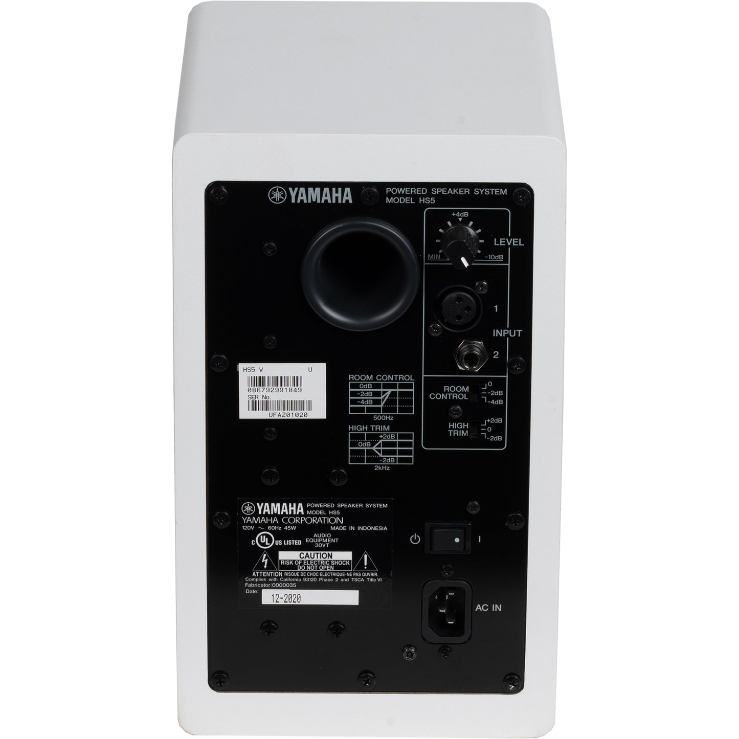 Yamaha HS5W 5" Powered Monitor - White