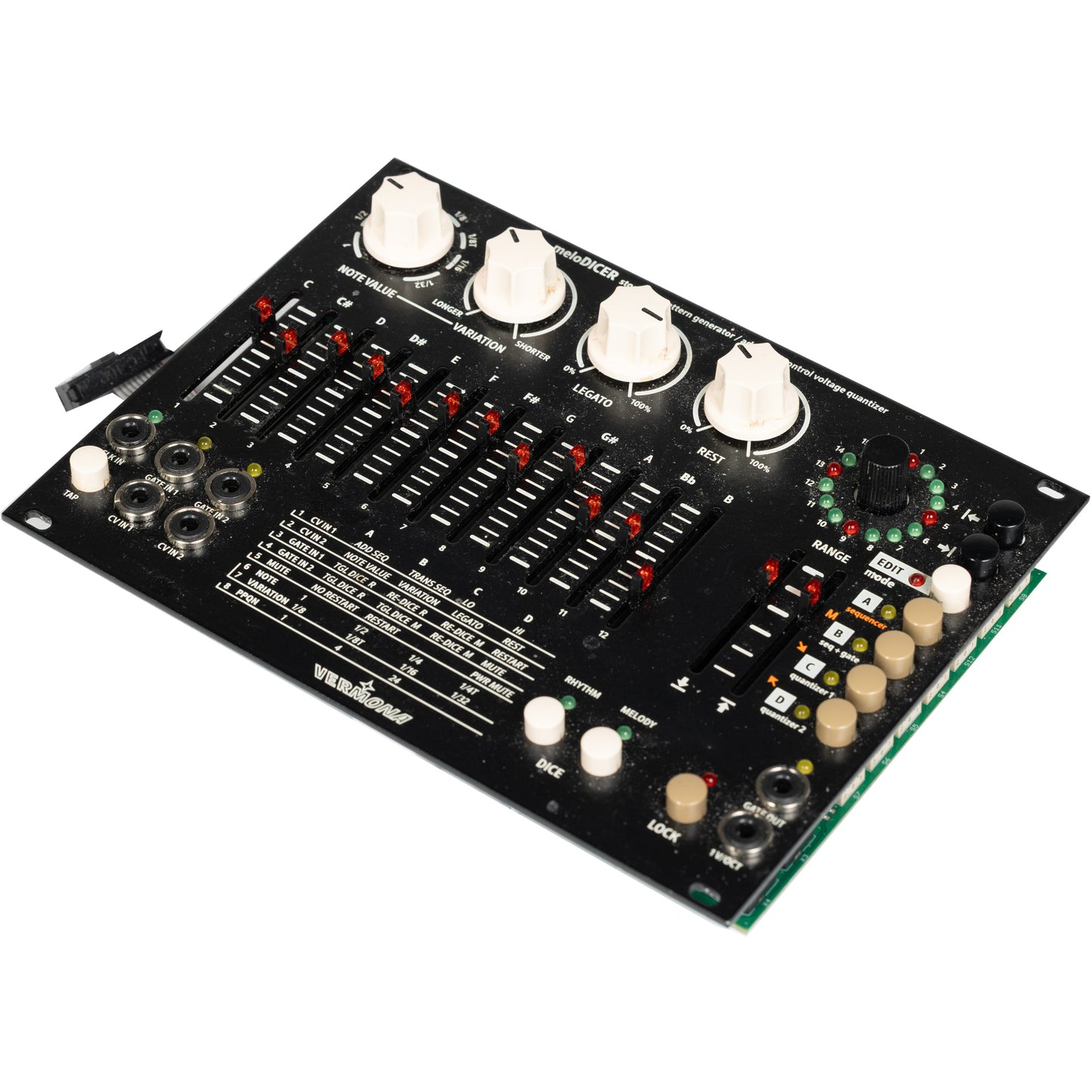 Vermona meloDICER Stochastic Pattern Sequencer Eurorack Module