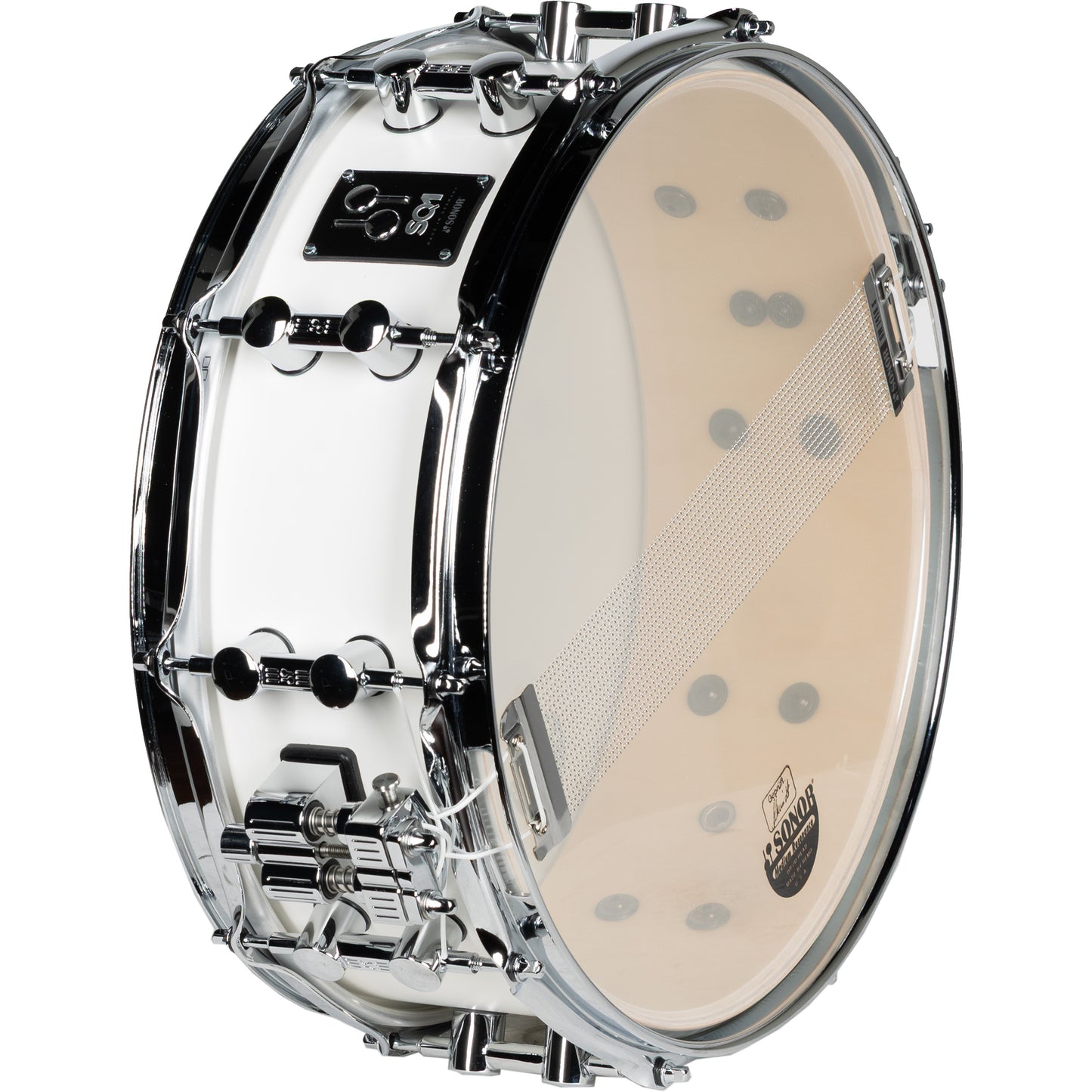 Sonor SQ-1 5x14 Snare Drum - Satin Pure White