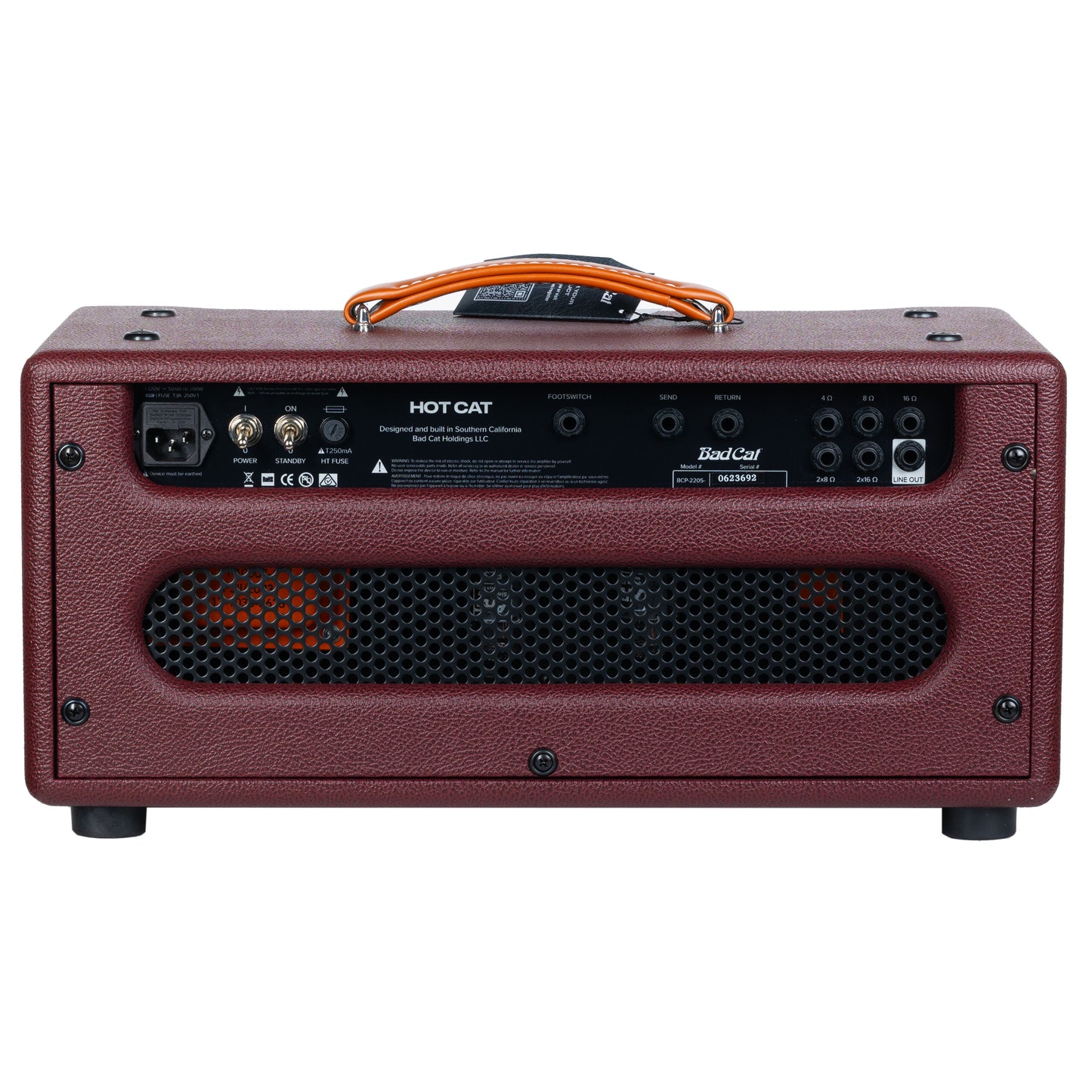Bad Cat Amplifiers Hot Cat Head - Custom Chianti Vinyl