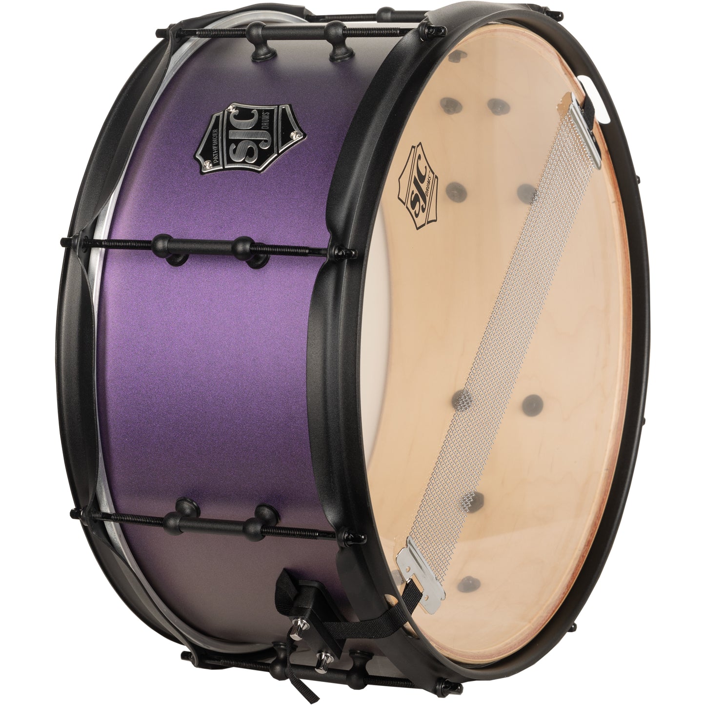 SJC Drums Pathfinder Series 6.5x14 Snare Drum - Purple Glimmer