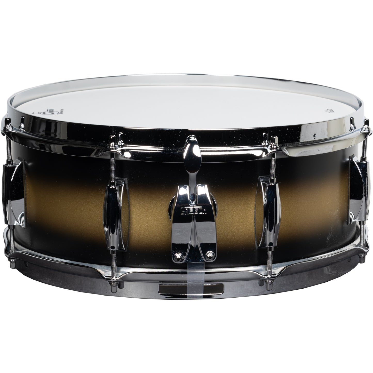 Gretsch Broadkaster 5.5x14 Snare Drum - Satin Gold to Black Duco