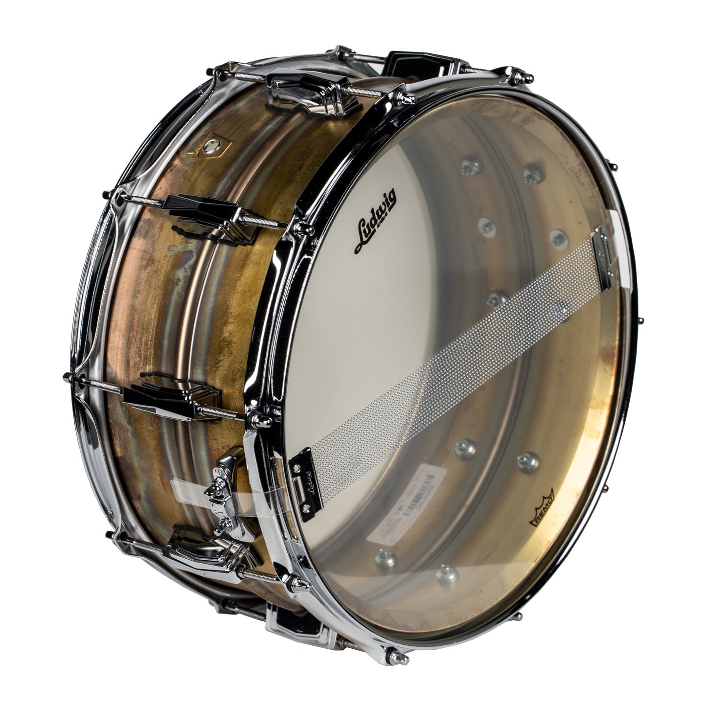 Ludwig LB464R 6.5x14 Raw Brass Snare Drum