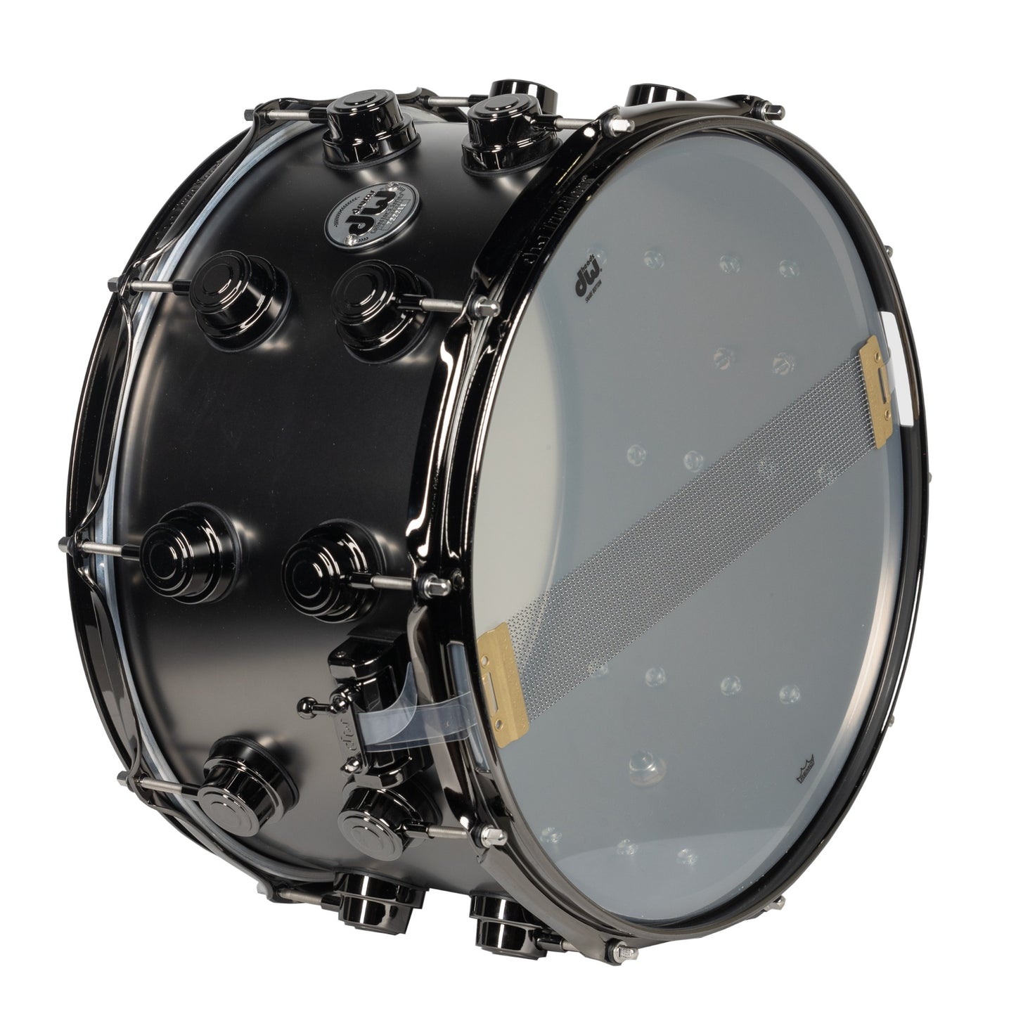 Drum Workshop Collectors Series 8x14 Snare Drum - Satin Black Nickel Over Brass