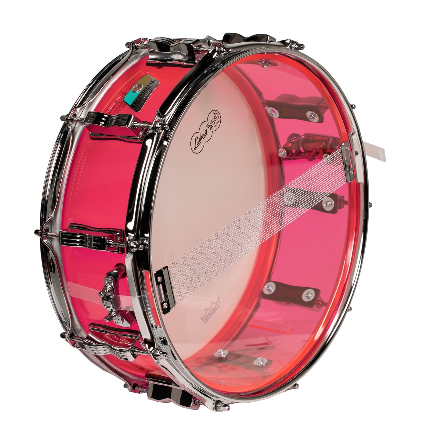 Ludwig Vistalite 14x5 Snare Drum w/ Supraphonic Snares, Blue Acrylic