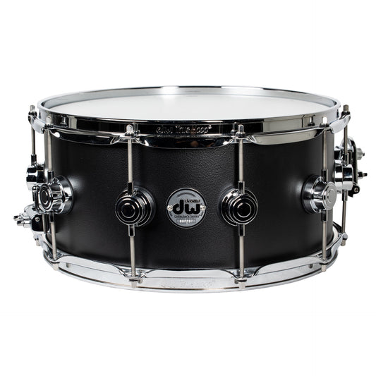 Drum Workshop Prototype 1mm Brass 6.5x14 Snare Drum - Black Powder Coat