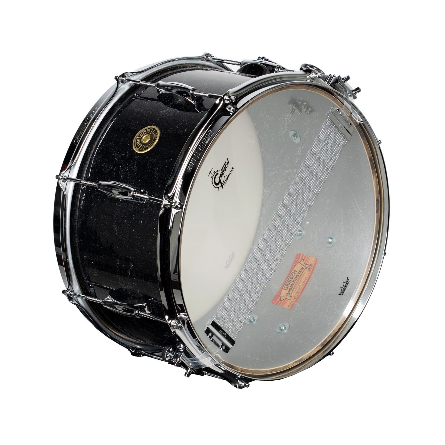 Gretsch USA Broadkaster 8x14 Snare Drum - Black Glass