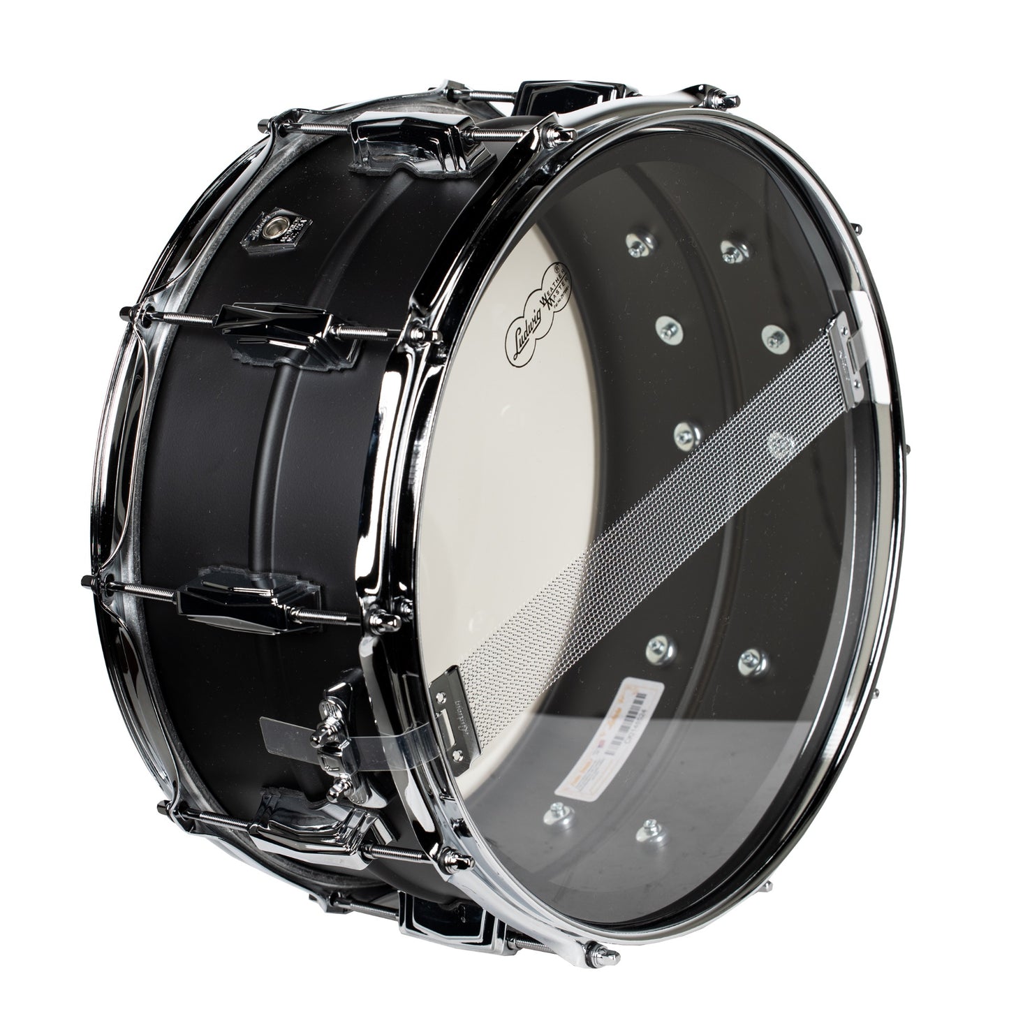 Ludwig Limited Edition 8x14 Brass Snare Drum, Stealth Matte Black