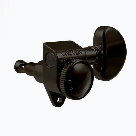 All Parts Grover 502 Series 3x3 Locking Tuners Black