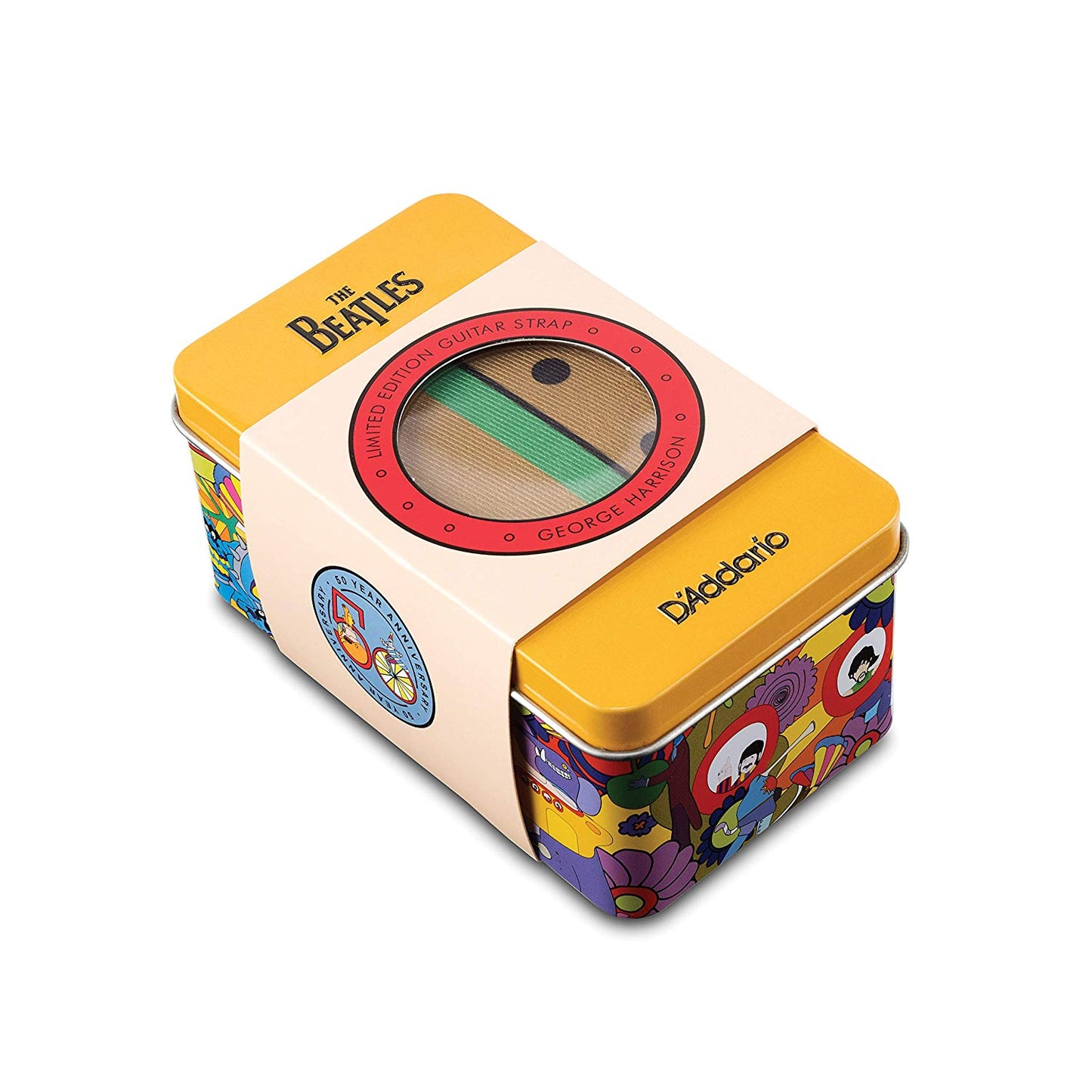 D'Addario Yellow Submarine 50th Anniversary Woven Guitar Strap, George