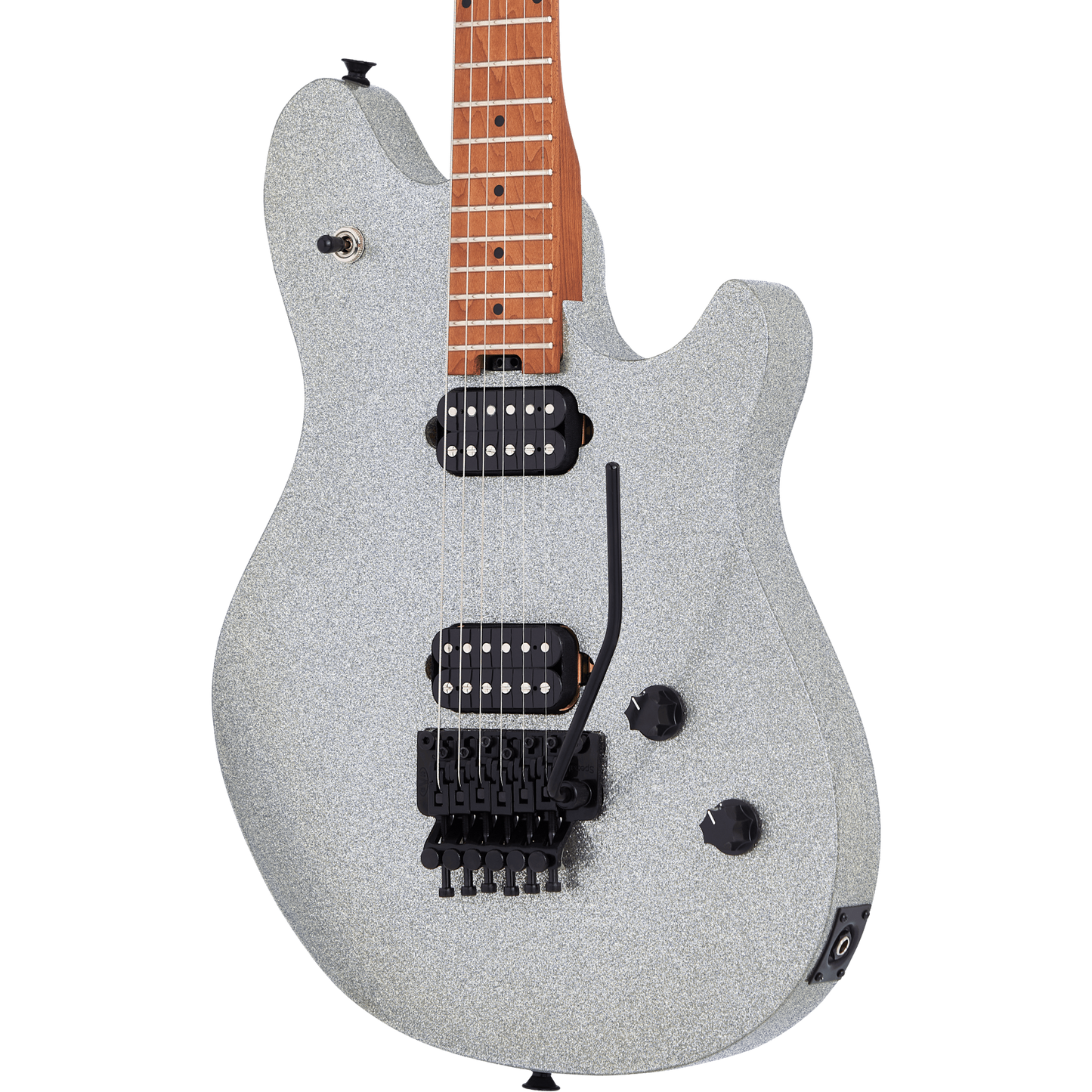 EVH Wolfgang® Standard Electric Guitar Baked Maple Fingerboard, Silver Sparkle