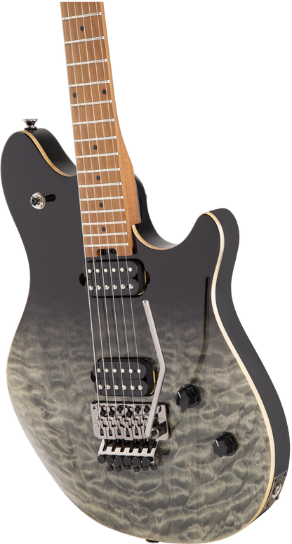 EVH Wolfgang® Standard QM Electric Guitar Baked Maple Fingerboard, Black Fade