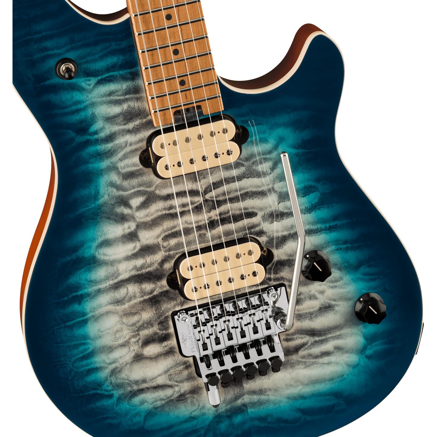 EVH Wolfgang Special QM Electric Guitar - Baked Maple Fingerboard, Indigo Burst