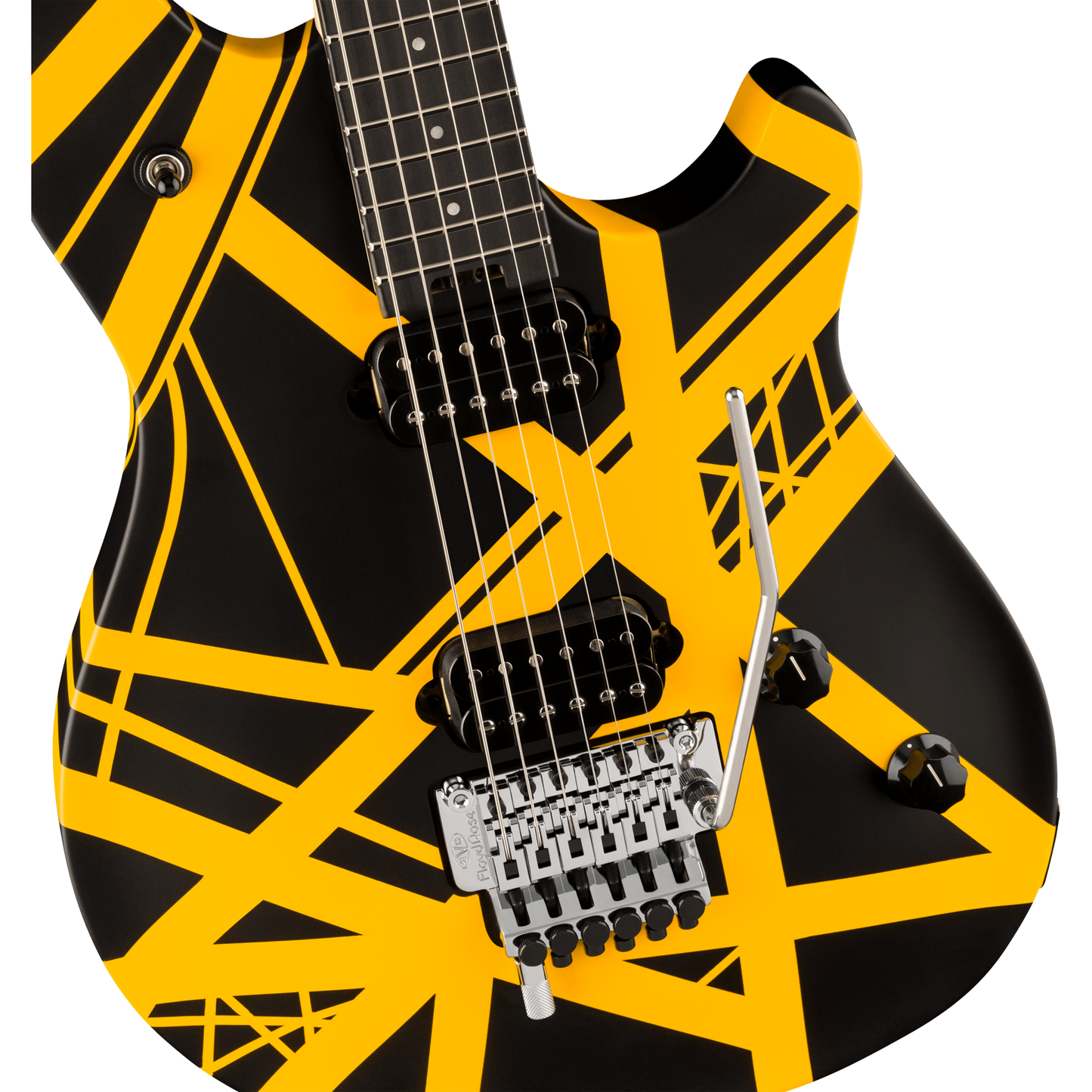 EVH Wolfgang Special Striped Series Electric Guitar - Black and Yellow