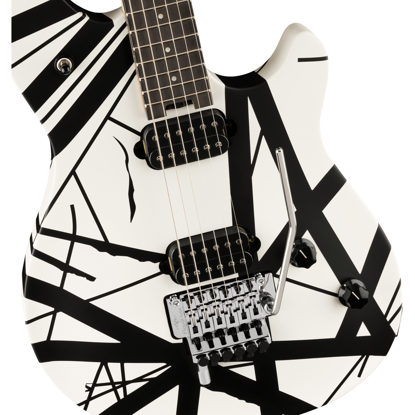 EVH Wolfgang Special Striped Series Electric Guitar - Black and White