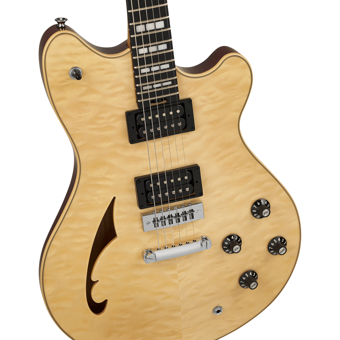 EVH SA-126 Special QM Semi-Hollow Electric Guitar - El Natural