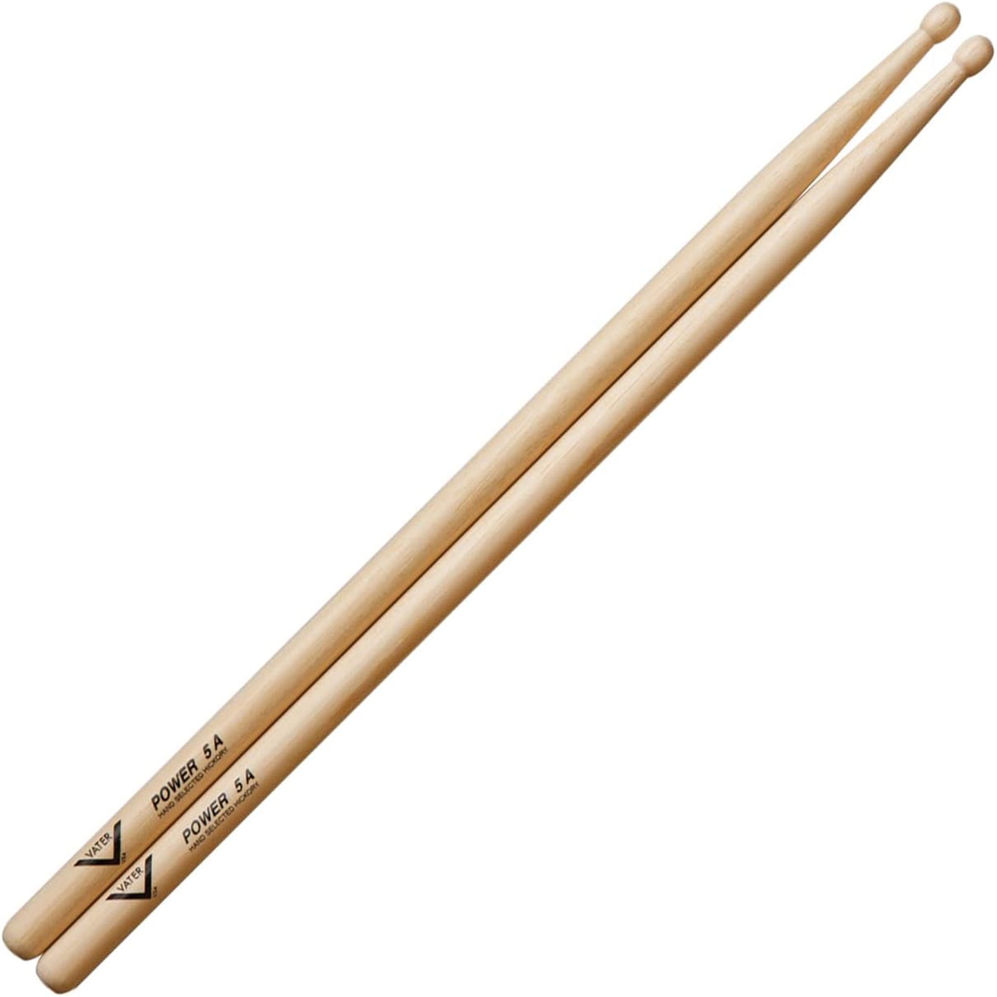 Vater VHP5AW Power 5A Hickory Wood Tip Drum Sticks