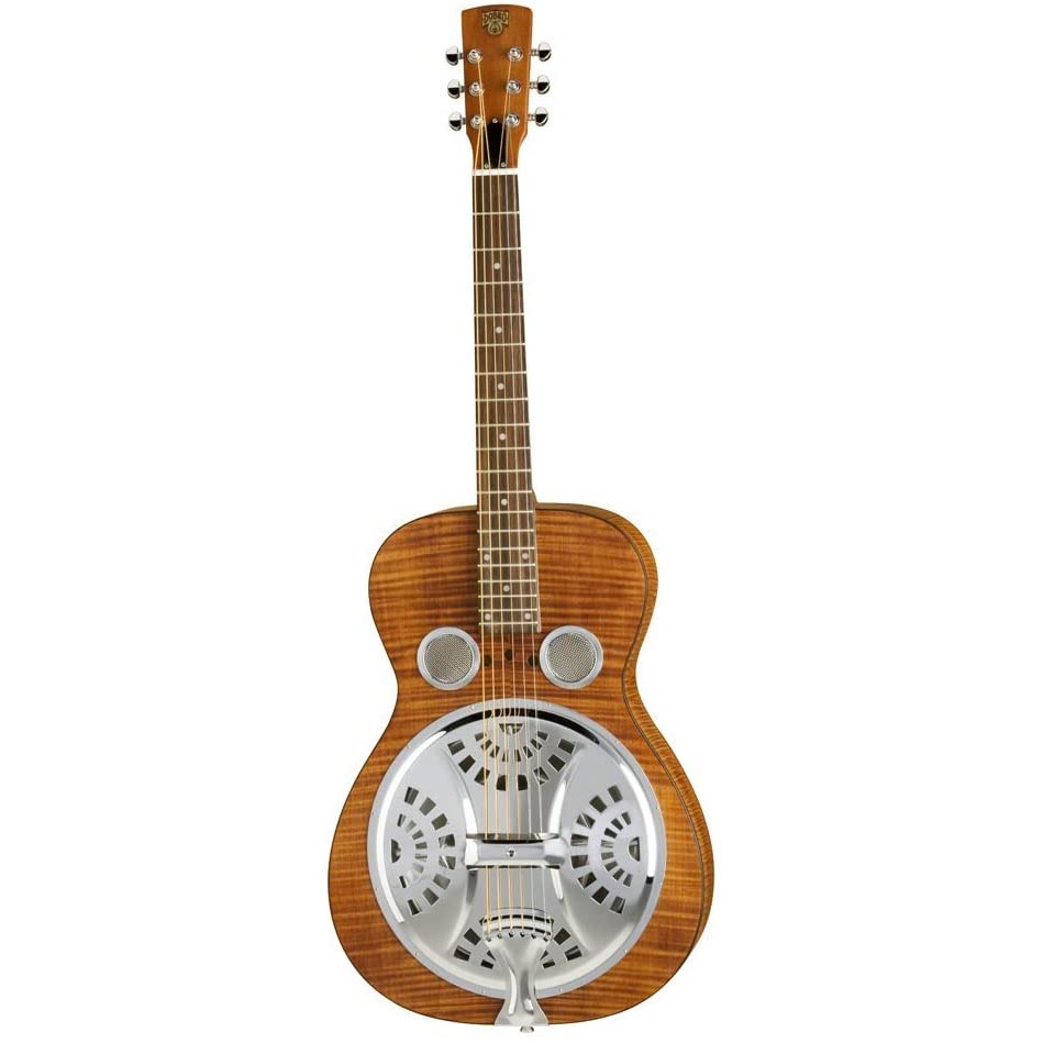 Dobro Hound Dog Deluxe Wood Body Dobro with Metal Resonator