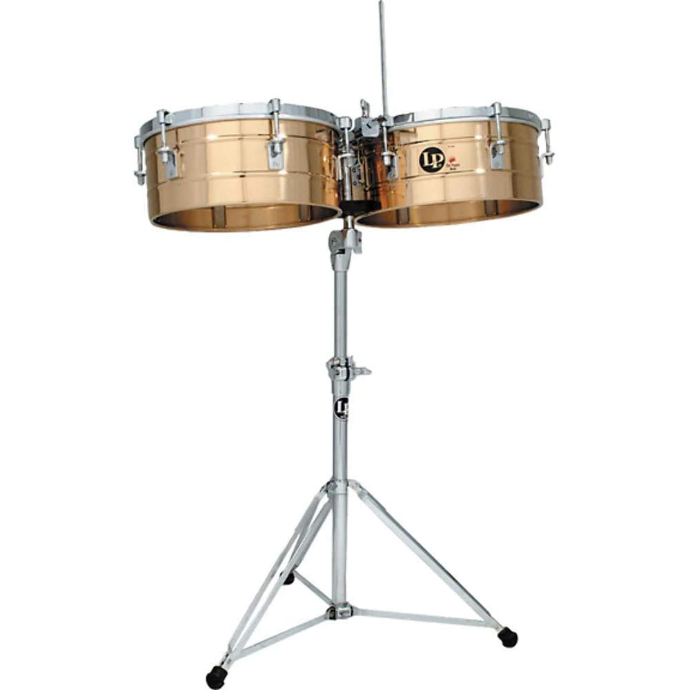 Latin Percussion LP257-BZ 14” and 15” Timbales in Solid Bronze