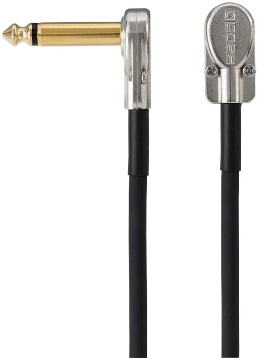 BOSS BPC-18-18in/45cm Length - Space Saving Pedal Patch Cord with Slim Pancake Plugs for Pedalboards BOSS BPC-18-18in/45cm Length - Space Saving Pedal Patch Cord with Slim Pancake Plugs for Pedalboards