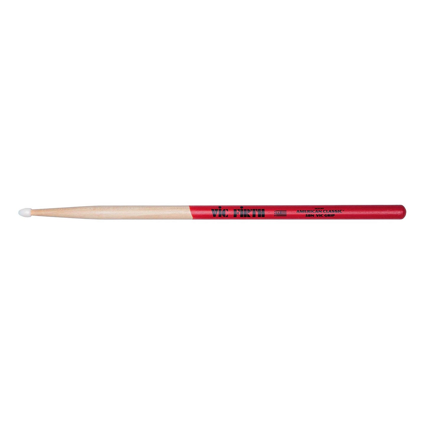 Vic Firth 5BNVG American Classic 5B Nylon Tip Drumsticks with Vic Grip